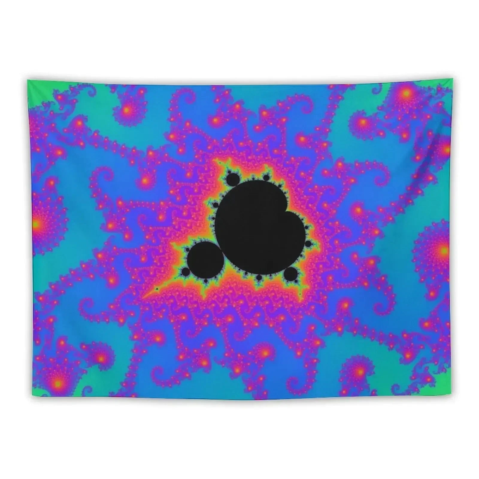 

the Mandelbrot set in blue Tapestry Home Decor Aesthetic Decorative Wall Mural Wall Decorations Tapestry