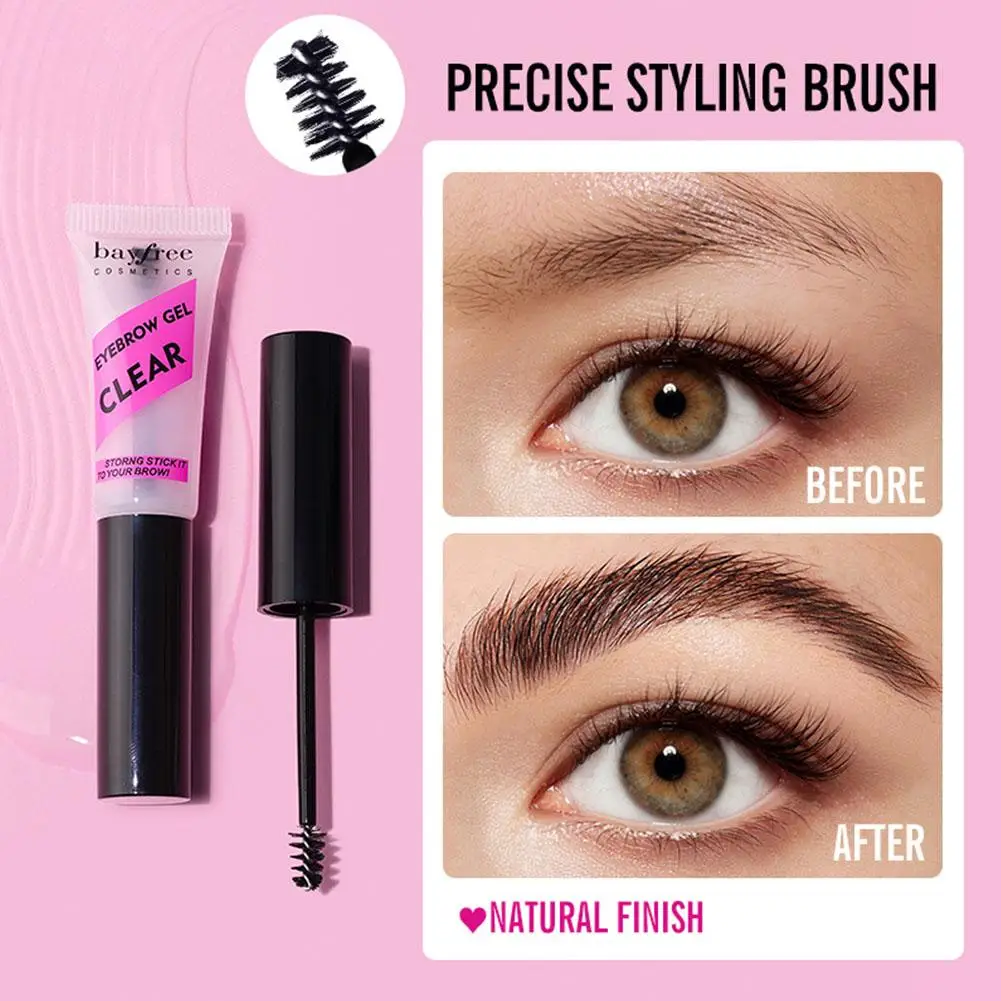 Gel per lo Styling delle sopracciglia cera per sopracciglia impermeabile di lunga durata per modellare le sopracciglia selvagge indossare il trucco Feathery Gel Styling Brow 3D I8H8