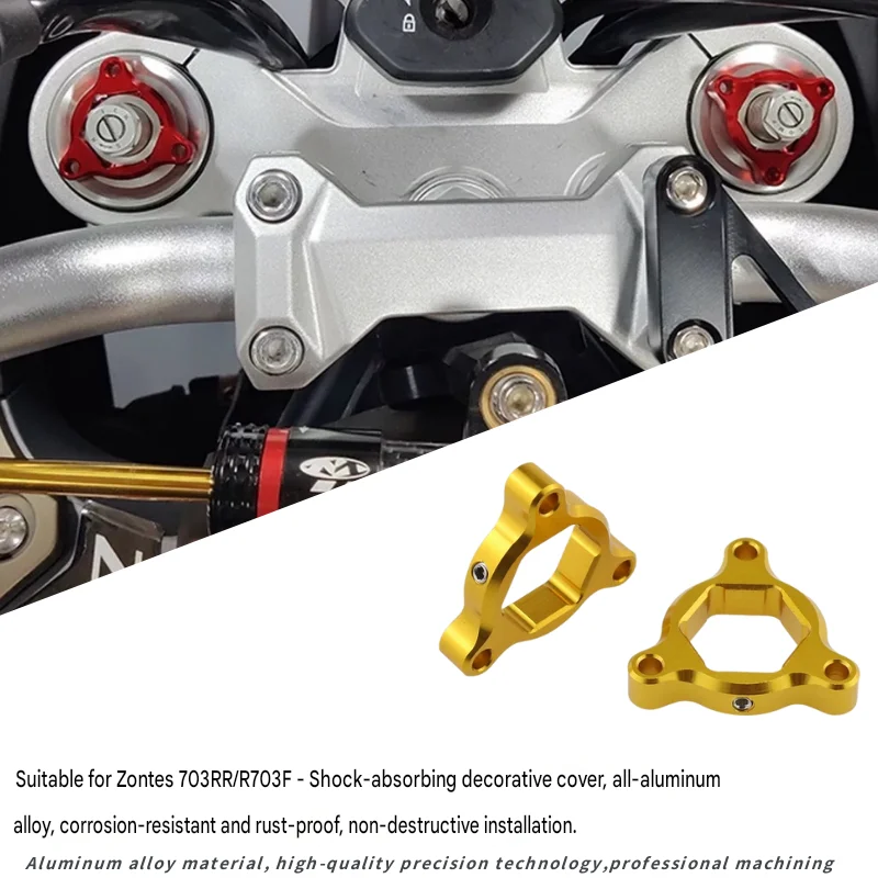 For ZONTES 703R/RR/F retrofit accessory aluminum alloy shock absorption decorative cover Waterproof dustproof protect front fork