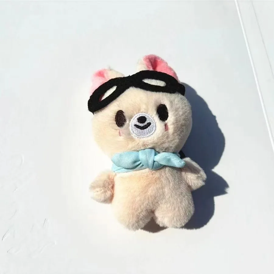 Verdwaalde kinderen knuffel SKZ schattige piloot grijze wolf wit konijn bruine beer pop sleutelhanger hanger pop