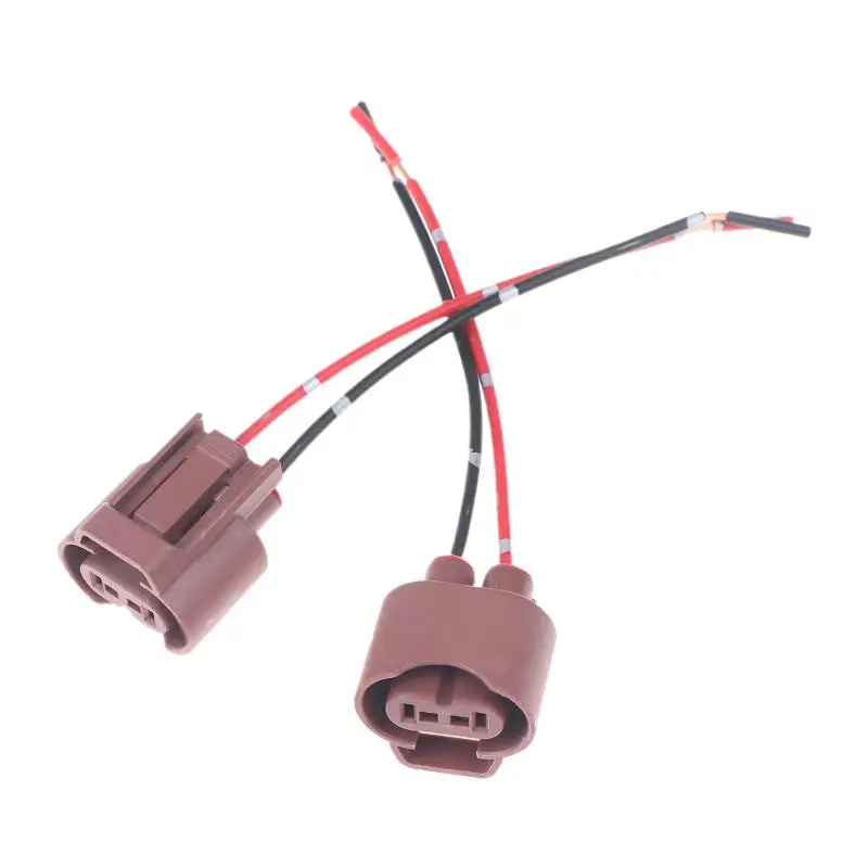 2/4/10 قطعة رئيس الضباب ضوء الهالوجين استبدال إصلاح تسخير قياس سلك اثنين تسخير الضباب موصل مقبس الإضاءة المصباح الكهربي 9006 HB4 #5