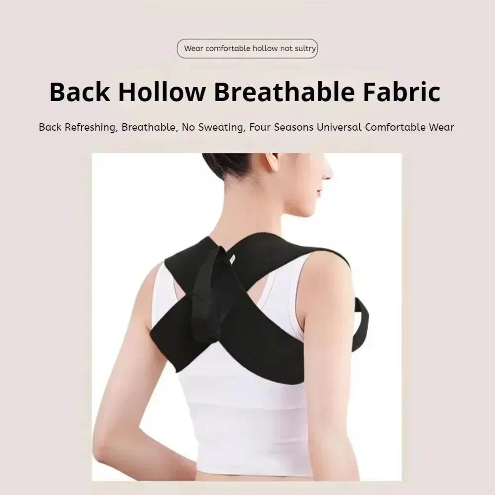 Woman Men Adjustable Back Posture Corrector Open Shoulder Invisibility Anti-camel Correction Belt Prevention Humpback Unisex