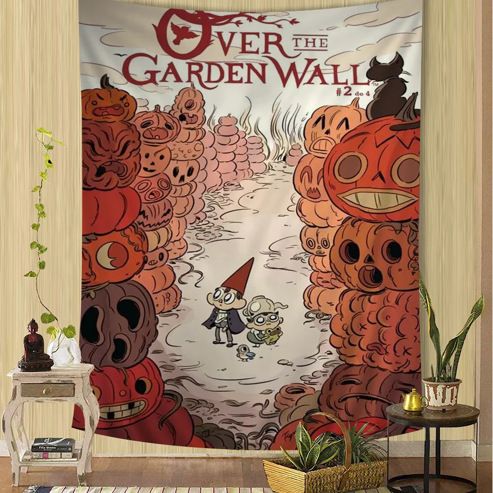 Cartoon O-Over the G-Garden W-Wall Anime arazzo appeso tarocchi Hippie tappeti da parete dormitorio Home Decor