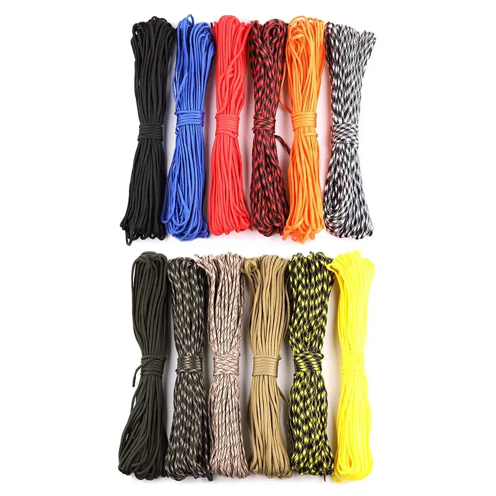 

550 Military Paracord 9 Strand 4mm 5 15 M Tactical Parachute Cord Outdoor Camping Accessories Survival Hiking DIY Bracelet Rope