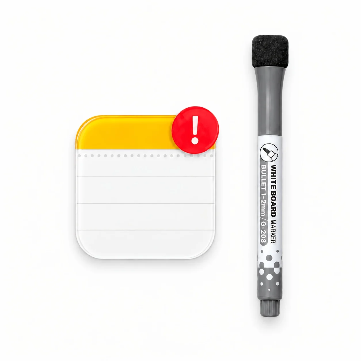 Acrylic Mini Message Board Fridge Magnet Set,Reusable for Writing And Erasing, Suitable for Refrigerator,Office, Home Reminders