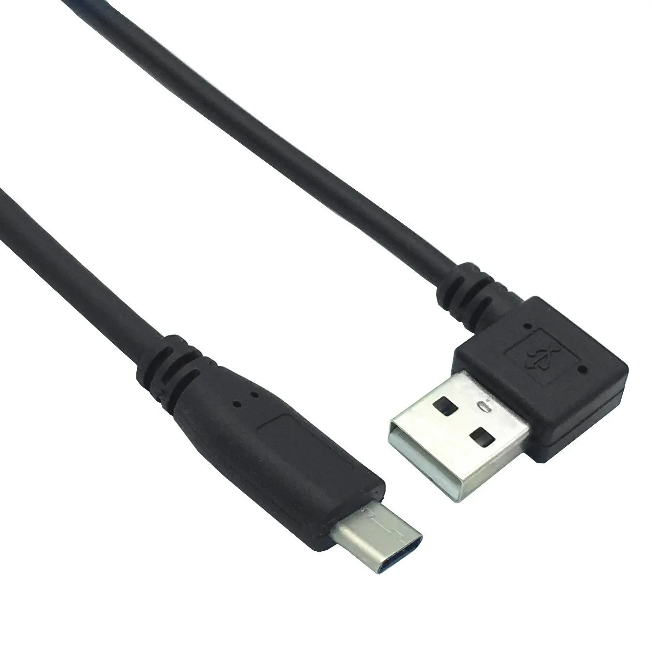 Левый и правый угол USB2.0 (Type-A) папа к USB3.1 (Type-C) папа кабеля 0,25 м;