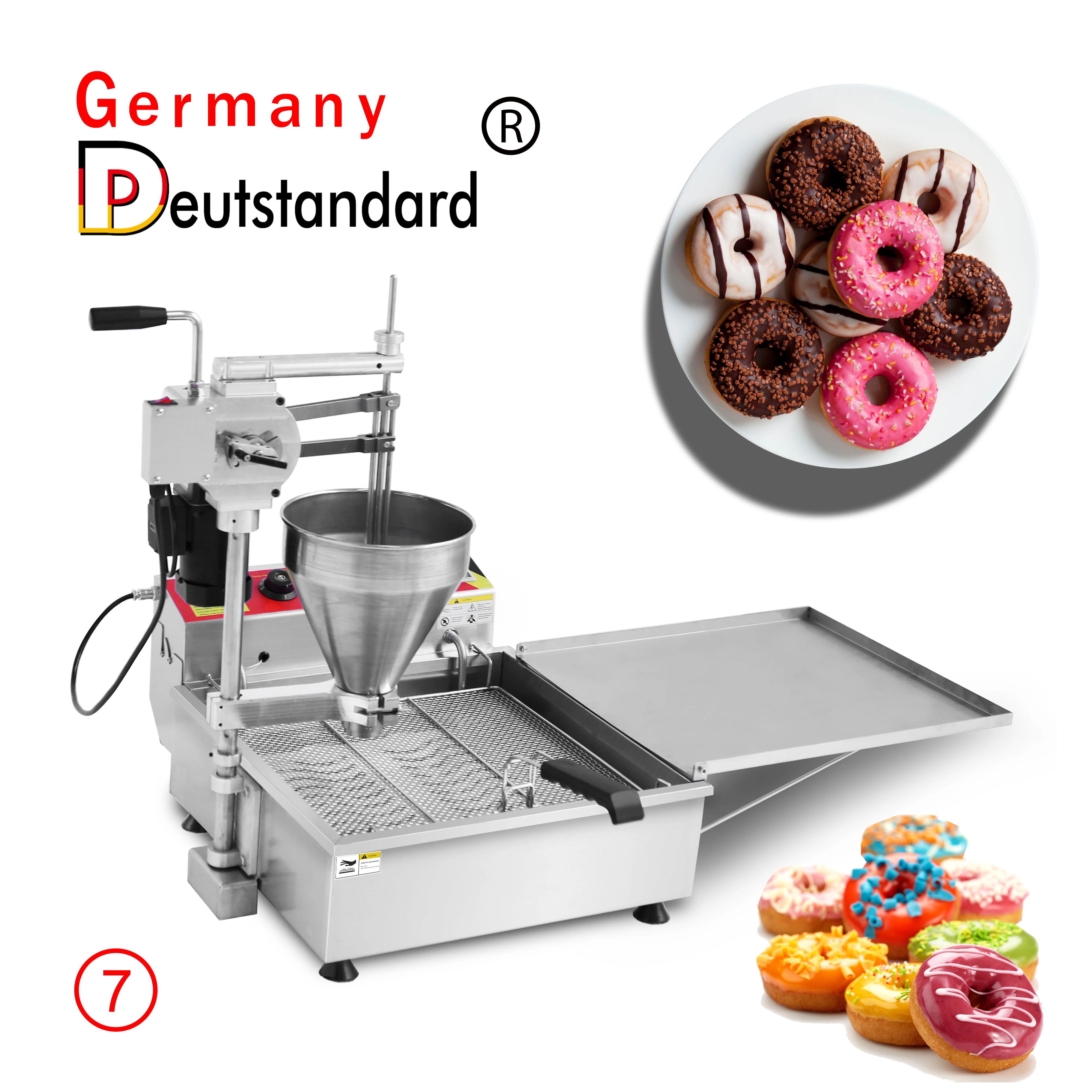 Nieuwe Commerciële Snackmachine Elektrische Donut Maker Donut Machine Met Friteuse