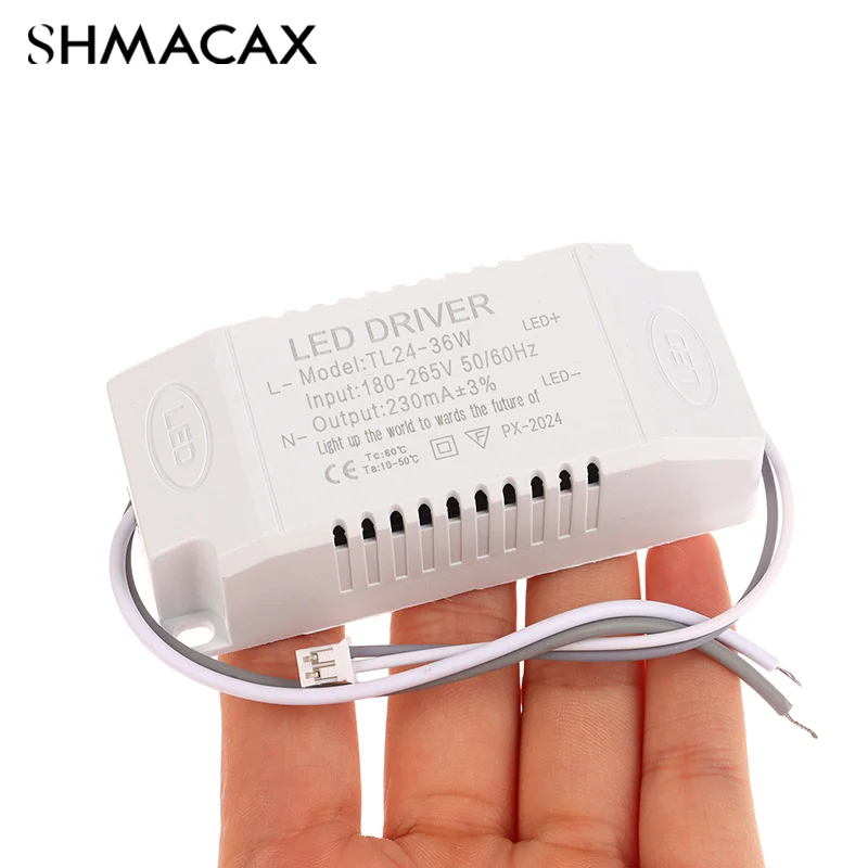 1PC Single Color LED Driver 8-24w 24-36w 36-50w 40-60w LED Constant Current Driver Power Unit Supply LED Transformer