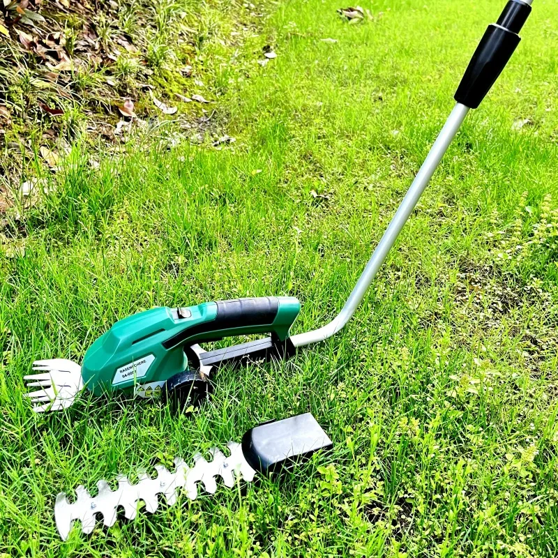 Hedge Trimmer Grass Shear Garden Lawn Shrub Pruning Tool Grass Cutter Grass Shear Shrub Trimmer with Wheeled Extension Handle