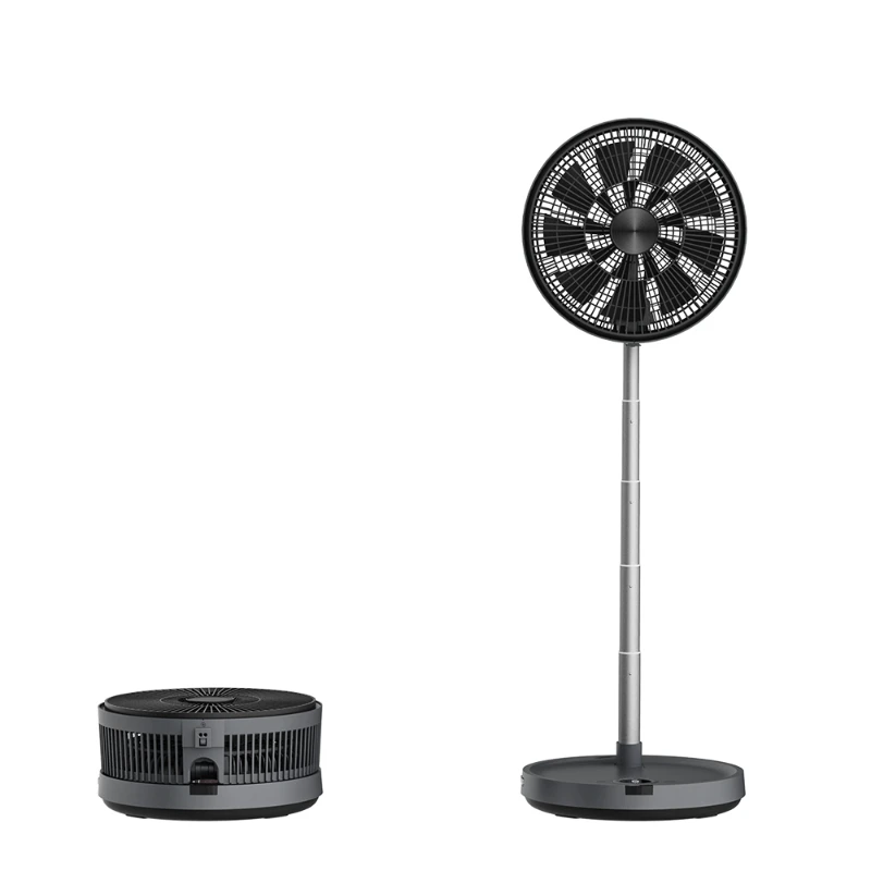 

foldaway foldable camping fan telescopic storage portable rechargeable folding floor fan with remote