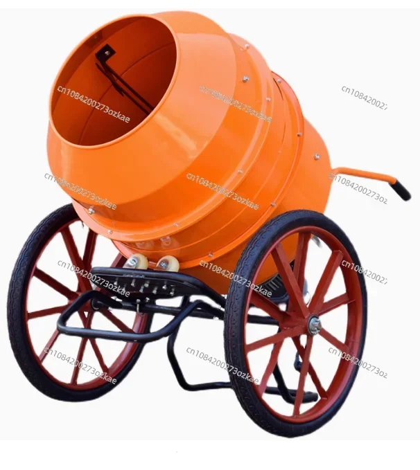 400L Concrete Household 220V Drum Type Moving Construction Site\Cement\Mortar Small Concrete Mixer