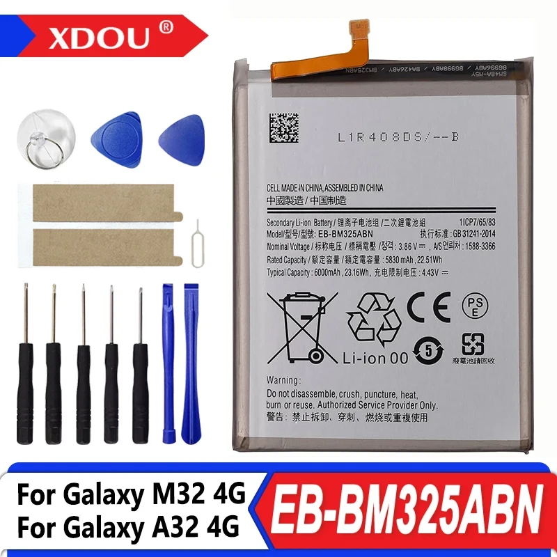 Brand New EB-BM325ABN 6000mAh Battery For Samsung Galaxy M32 4G/M325 A32 4G SM-M325F/DS SM-M325FV/DS M325F M325