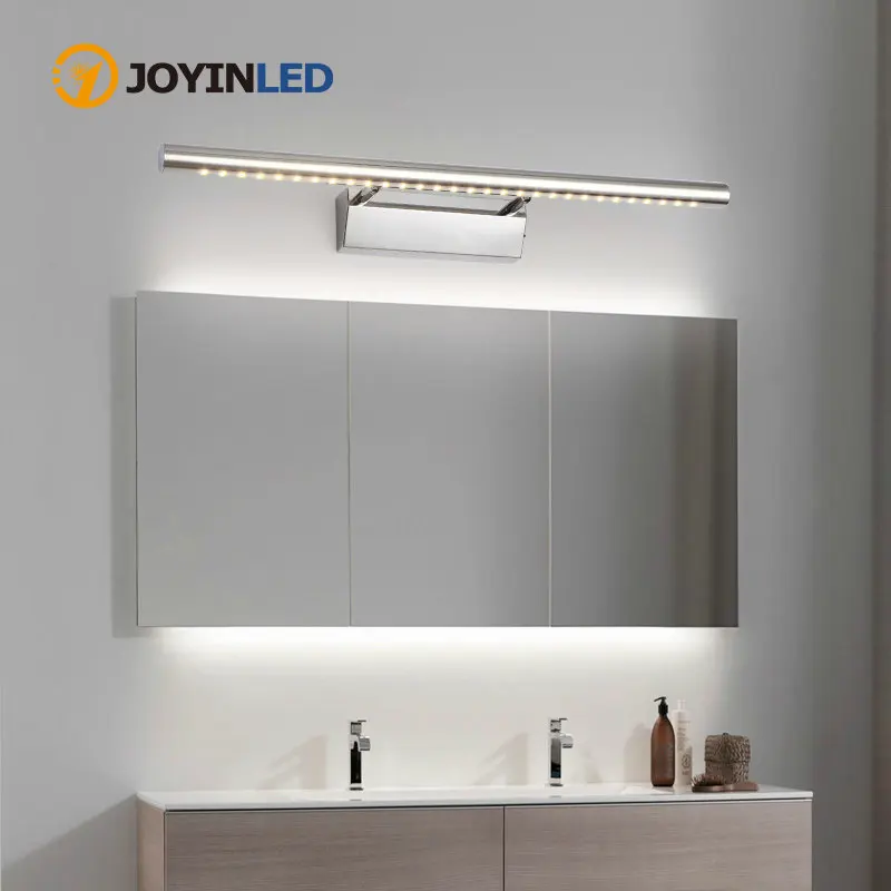 Hot Selling LED Wall Light Bathroom Mirror Warm White /white Washroon Wall Lamp Fixtures Aluminum Boby Stainless Steel