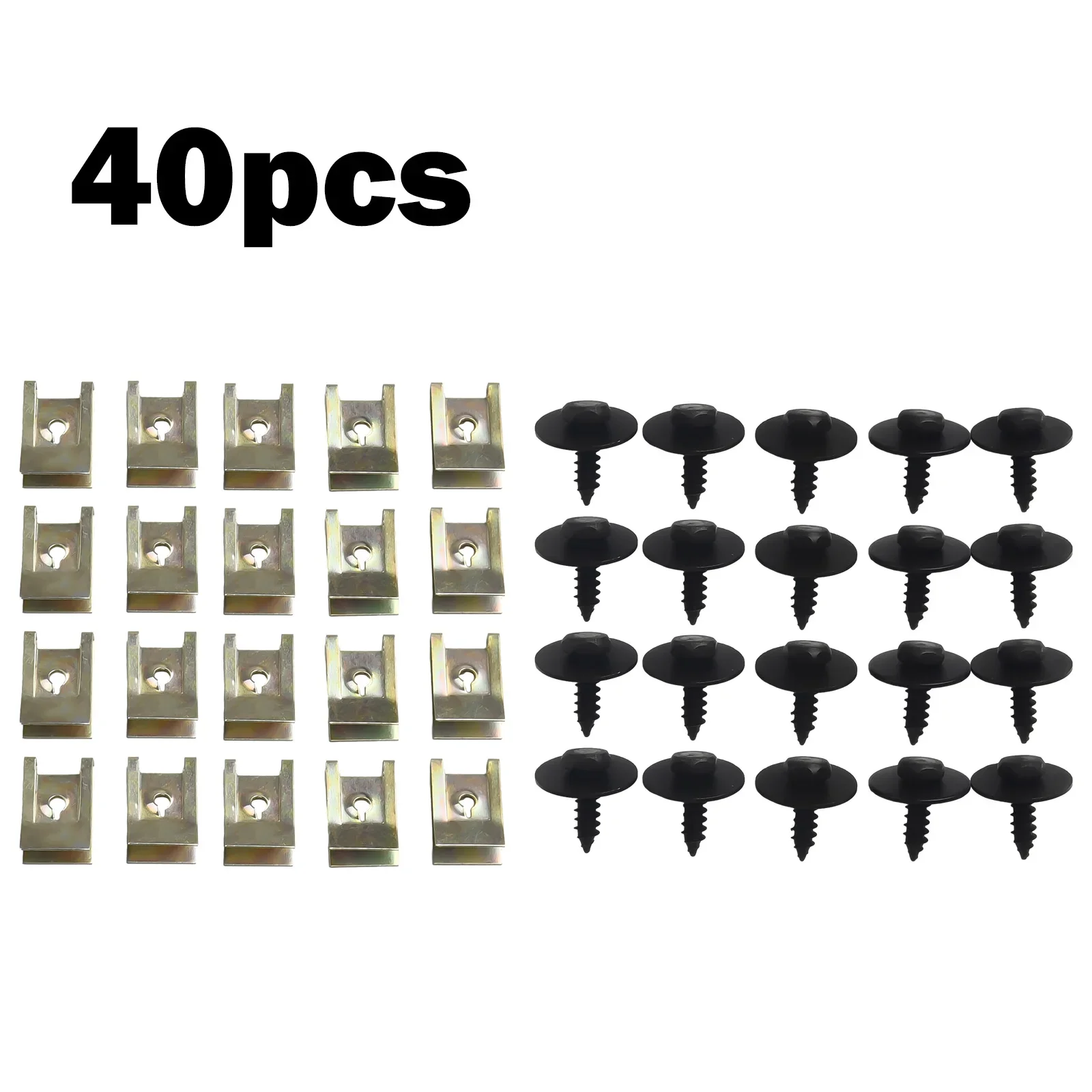 For BMW Screw Splash Guard Tapping Socket Undertray 40x Bolt Screw Clips For 5er E34 E39 E60 E61 For X3 E83 F25