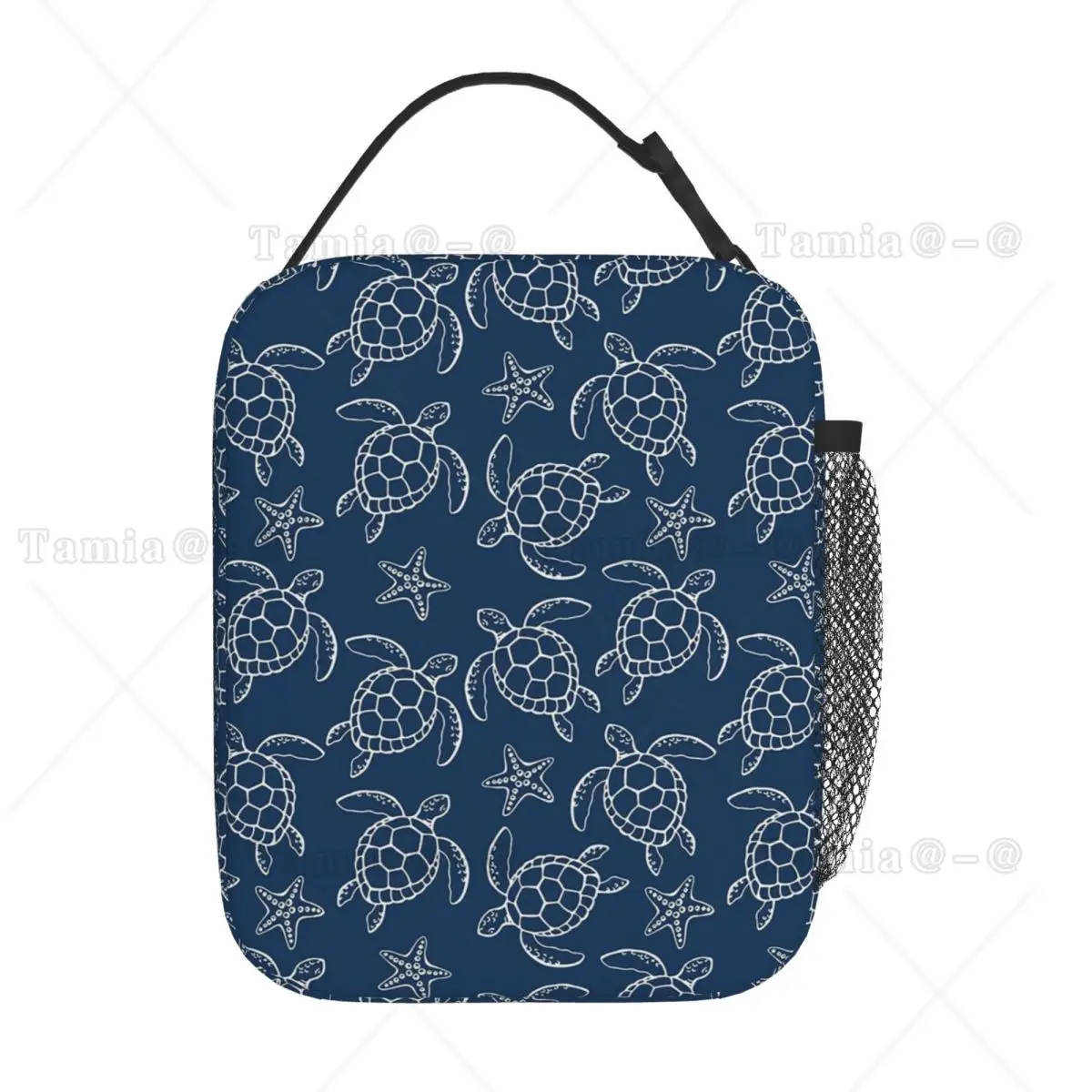 Sea Creatures Sea Turtle Shell Starfish Insulated Lunch Bag for Women Children Portable Food Boxes Thermal Lunch Box Tote