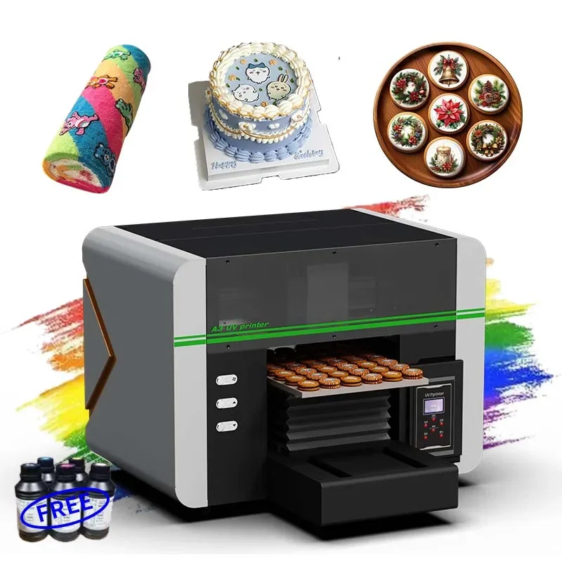 Food Printer A3 Small Flat Chocolate Marshmallow Cake Bread Biscuits Macaron Diy Creative Pattern Printing Machine