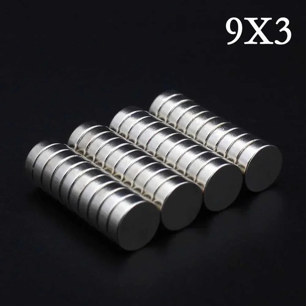 10/15/20/25/30Pcs 9x3 Neodymium Magnet 9mm x 3mm N35 NdFeB Round Super Powerful Strong Permanent Magnetic imanes 9*3