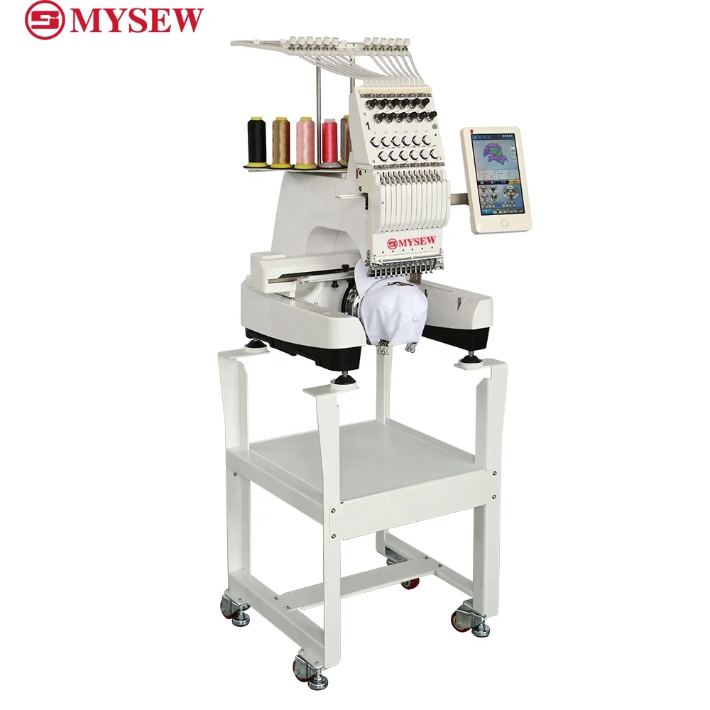 MFS1200 Computador industrial automático computador de cabeça única de alta velocidade multifuncional boné camiseta máquina de bordar de vestuário