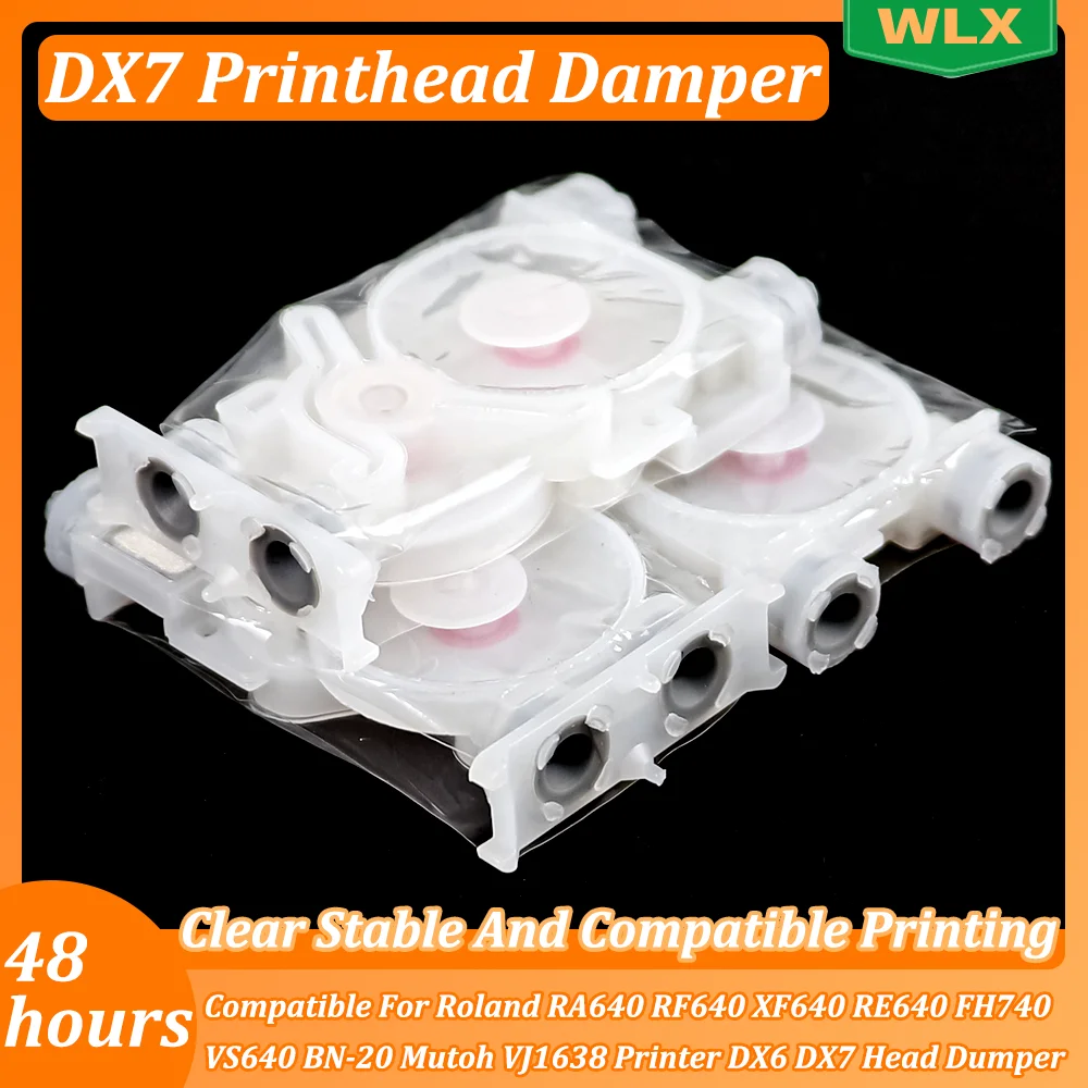 4~50 PCS DX7 Printhead Damper For Roland RA640 RF640 XF640 RE640 VS640 FH740 BN-20 Mutoh VJ1638 Printer DX6 DX7 Head Dumper