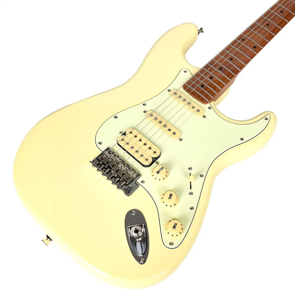 Wooden Electric Guitar Maple Fingerboard Closed Knob Creative 6-string Electric Guitars Active Pickup Electric Instrument