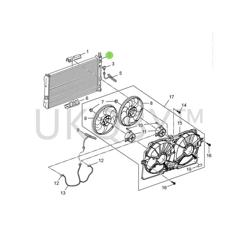 5475329 Suitable for Bu ic k Regal 2.5/GL8/New Century Water tank cooling network radiator water tank