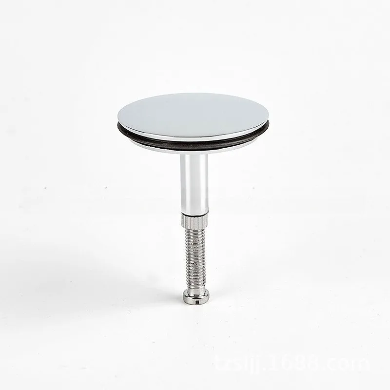 Tapón de desagüe plateado de 43 mm para bañera, tapón emergente para lavabo, fácil de instalar para la mayoría de lavabos y bañeras