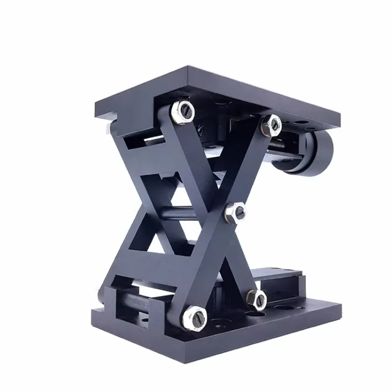 XmsjOptical Lifting Linear Rail Manual Z-axis Translation Stage Micrometer Adjuster 60mm Travel 20kg Load Capacity 0.1mm Accurac
