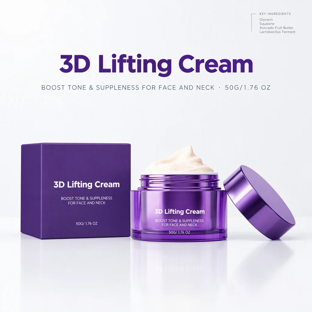 Face Neck Lifting Care Cream Squalane Shea Butter Balance Skin Micro Environment Maintain Skin Stability Daily 2 Area Skincare