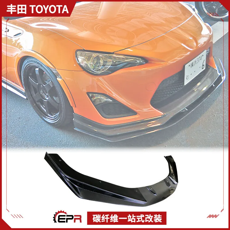 SAAR Compatible with Subaru BRZ Toyota 86 Zele Carbon Fiber Full Body Kit Front Splitter Lip Side Skirts Corner Covers