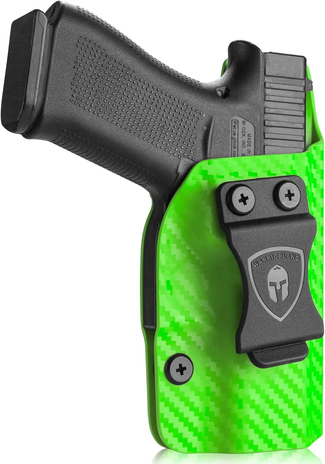 

Green Carbon Fiber IWB Kydex Holsters: Glock 17/19 - Glock 43- Sig P365- P320 - Taurus G2C - M&P Shield 9mm - Hellcat -1911