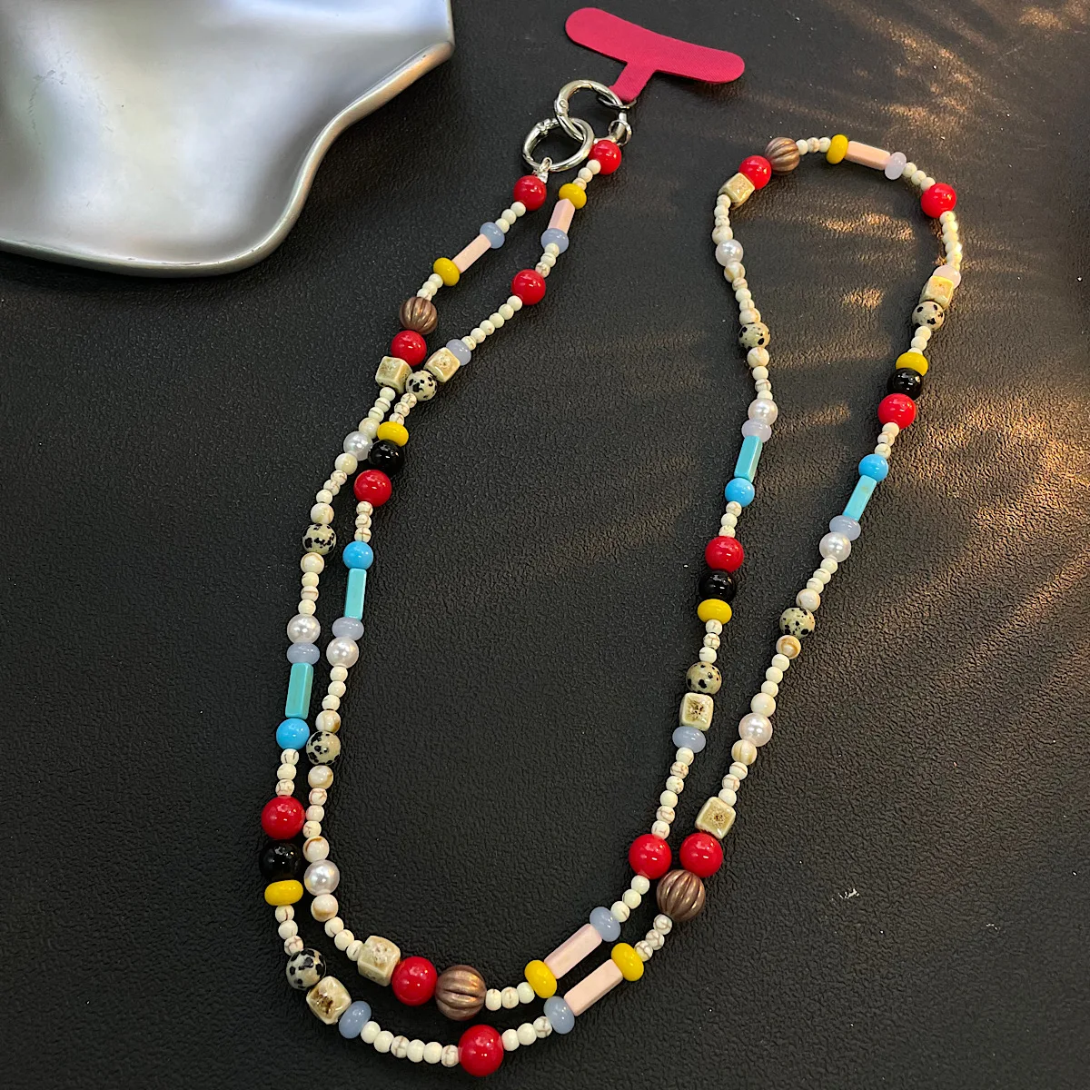 

Ins ниша цветной камень Diy ручной бисер чехол для телефона подвесная веревка Ccd камера подвесное украшение сумка подвесное украшение