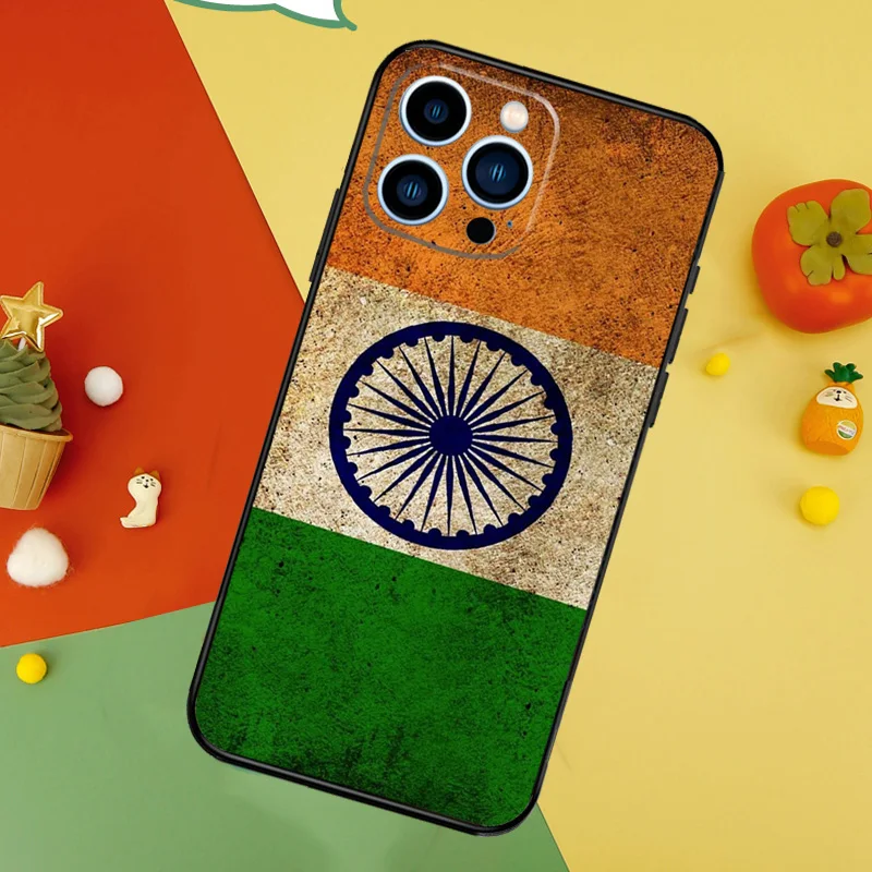 India Indian Flag Phone Case For iPhone 15 16 14 Plus 13 12 Mini 11 Pro Max XS XR X 7 8 Back Cover