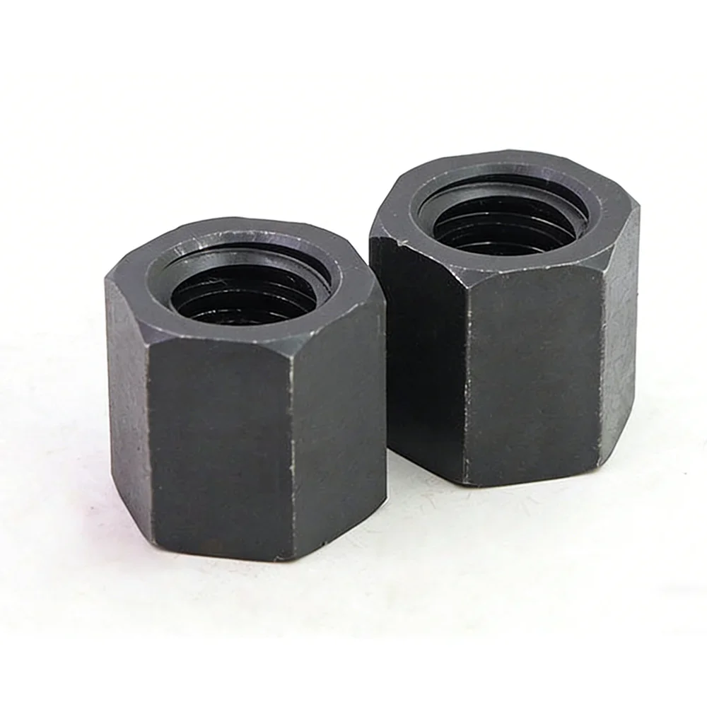45# Steel Black Oxide Left & Right Hand Trapezoidal Thread Lead Screw Hex Nuts High Strength Fasteners For Machinery Equipment