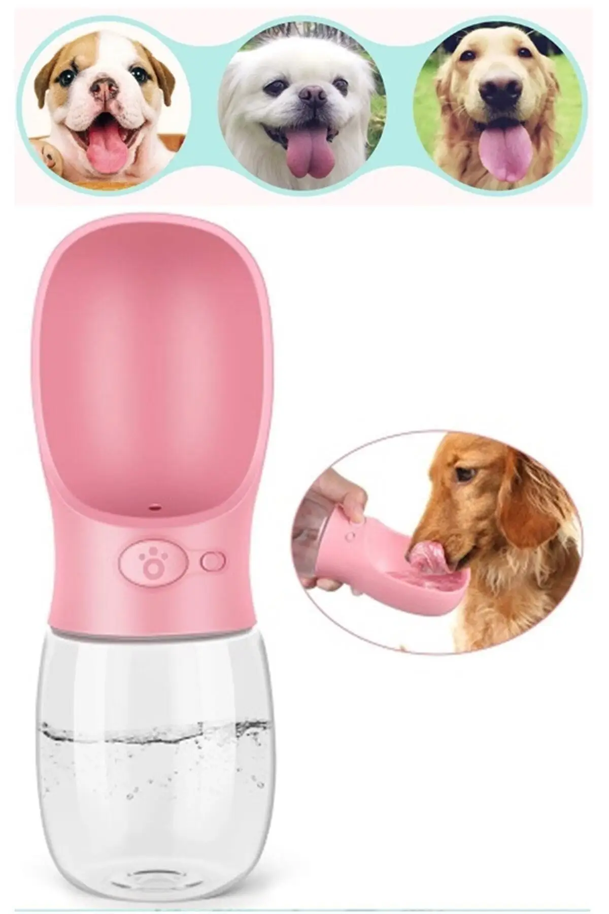 

Portable Pet Cat Dog The Suluguni Water Bowl Travel Water Bottle Kaseli Safe Sealed boxed 350ml Colorful Safe locked