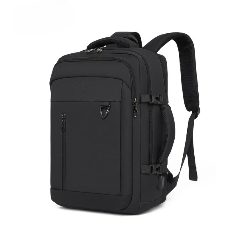 Men's Business Commuter Backpack Multi-Pocket Oxford Cloth Laptop Bag Outdoor Daily Commuter Rucksack