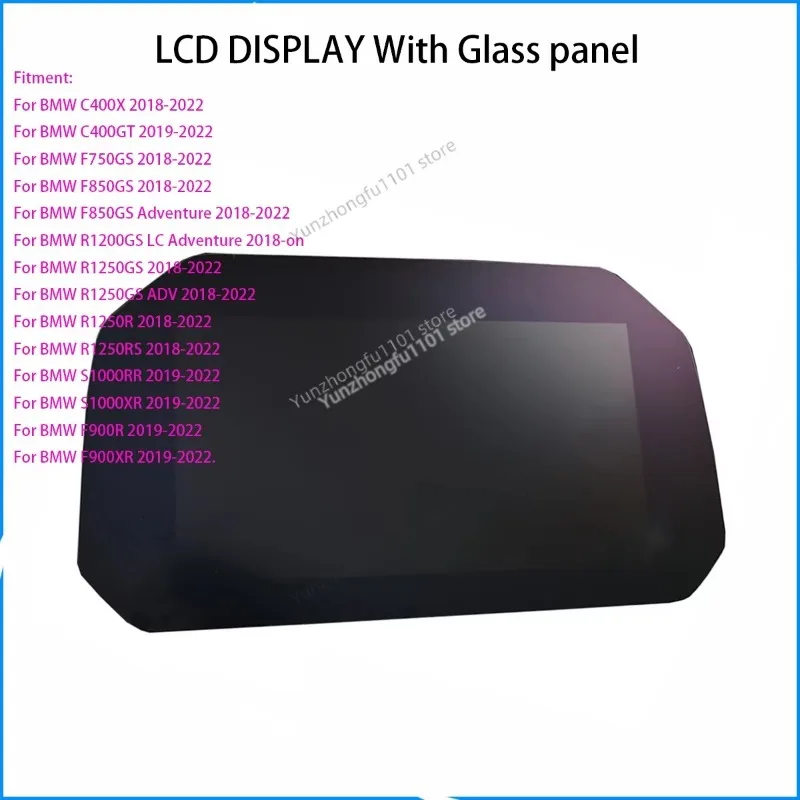 `Motorcycle LCD Display Glass Panel Instrument Dashboard For S1000RR S1000XR F900R F900XR 2018-2022 TFT Screen Replacement`