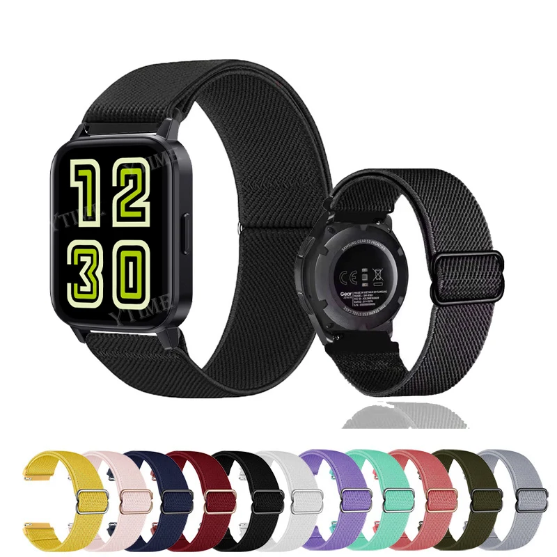 Strap For Realme DIZO Watch Pro R D Talk Smart Watch Band Belts Bracelet For DIZO Watch 2 Sports Watchband Nylon Elastic Correa