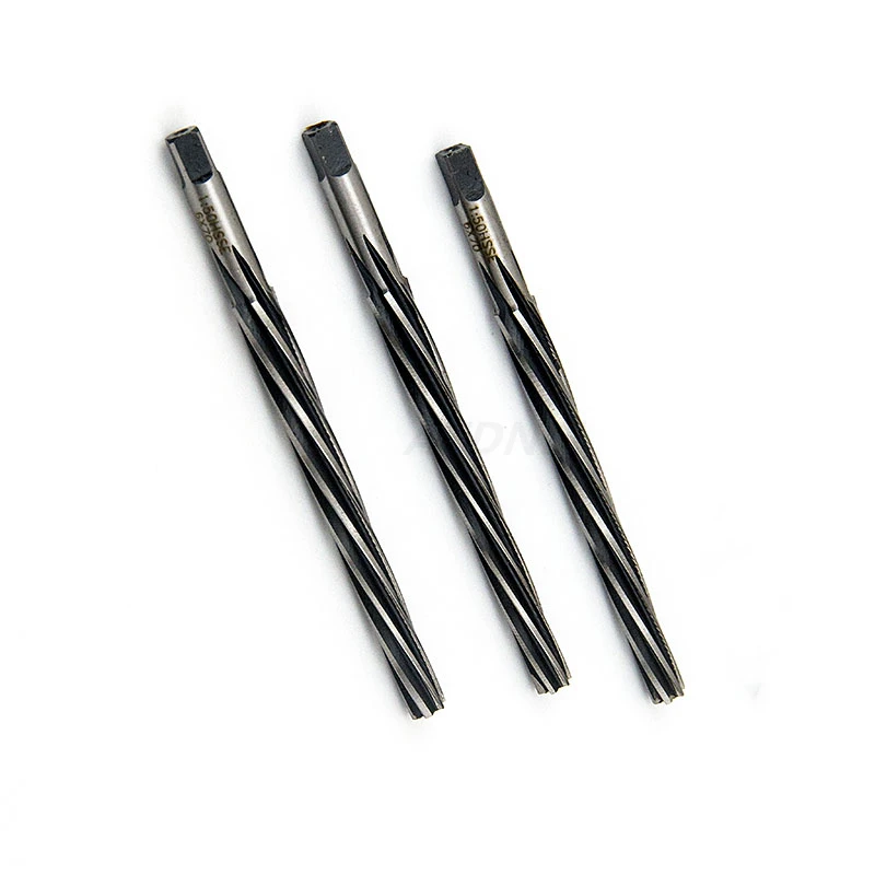 Spiral 1:50 Conical Reamer HSS Hand Reamer CNC Tools D3mm/4/5/6/8/9/10/12/14/16/18/20mm Extended 100/150/200/255L M35 Cobalt