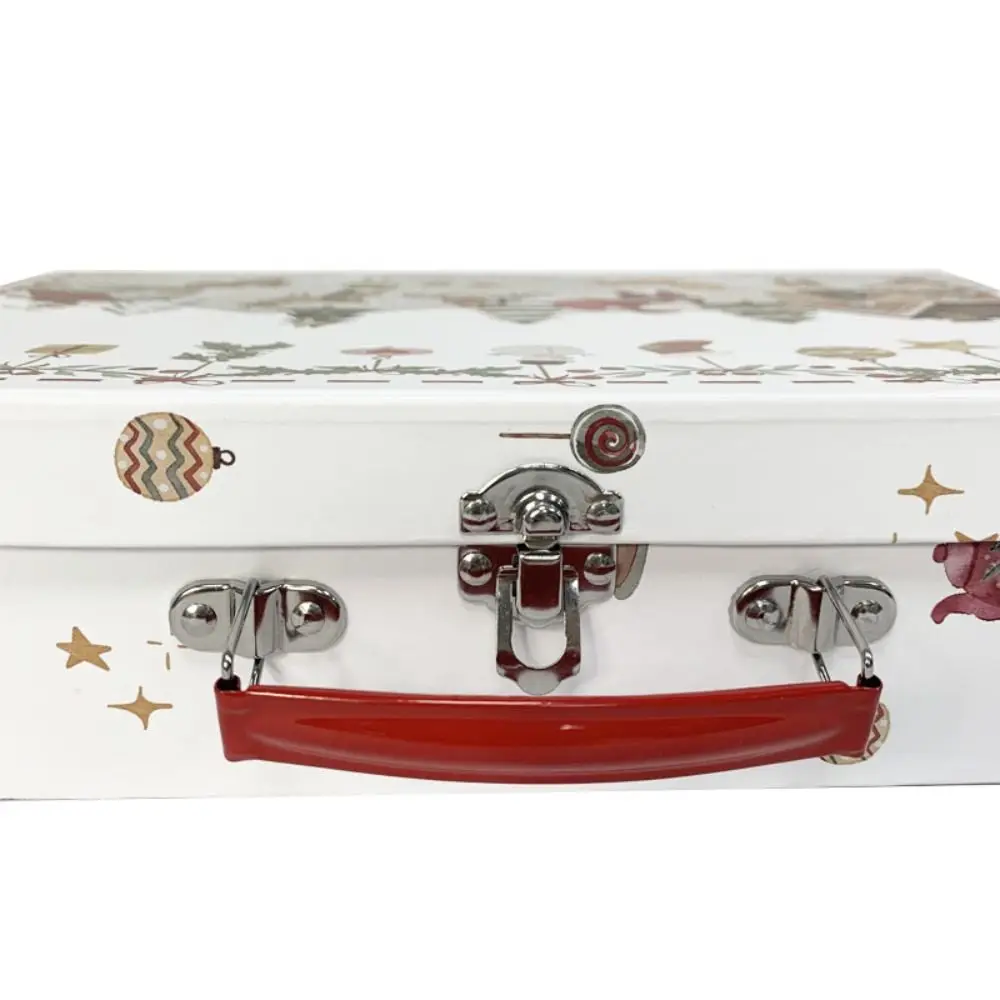 New Cardboard Christmas Gift Box with Handle Large Capacity Suitcase Portable Decorative Storage Case Birthday