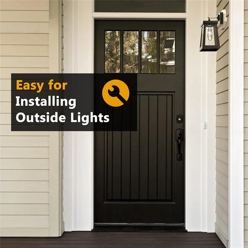 A02F-옥타곤 사이딩 장착 키트, 8141 수직 사이딩 램프 장착 플레이트 1/2인치 랩 사이딩용 사이딩 라이트 블록