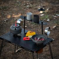 Lamp Stand Camping Lantern Stand With Light Foldable Camping Lamp Rack Aluminum Alloy Lighting Bracket For Hiking Indoor Desktop