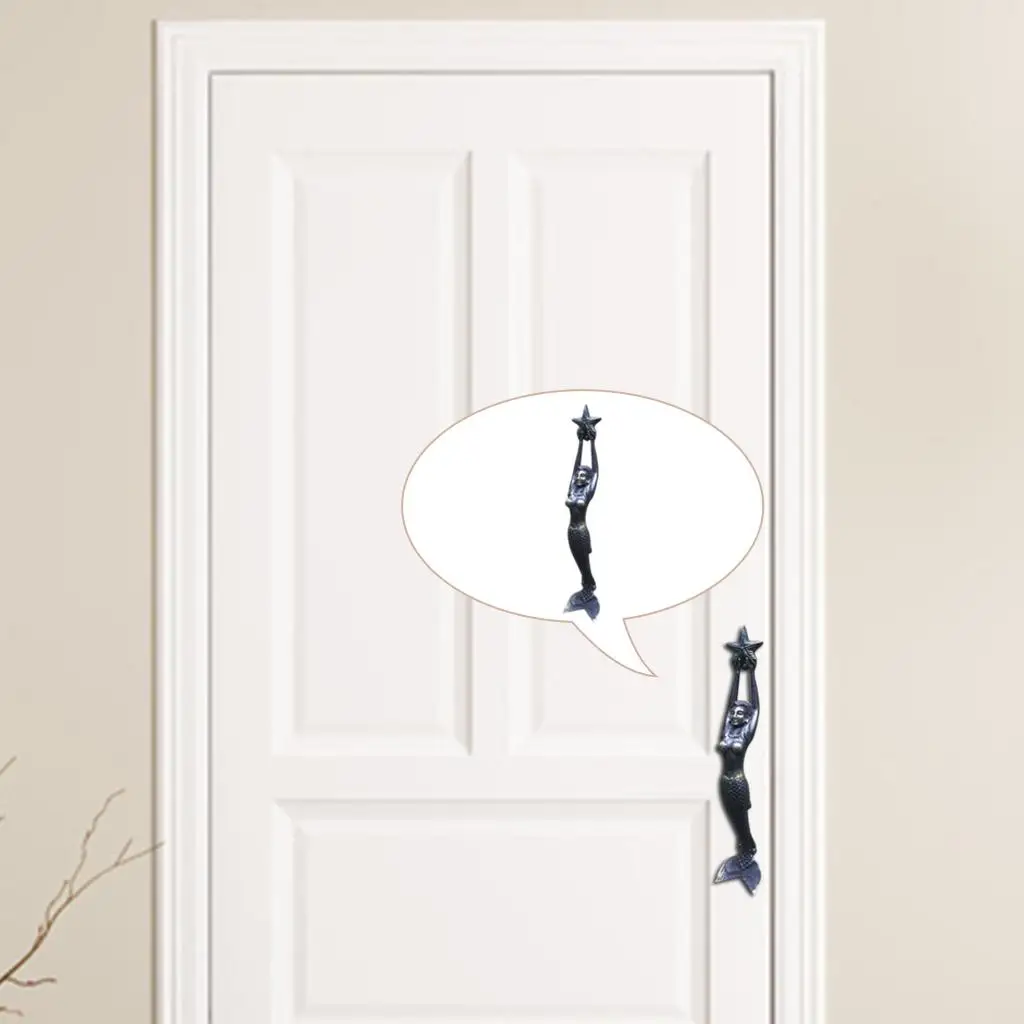 

Ретро русалка дверные ручки ручки кухонного шкафа однотонные ручки ящиков модная мебельная фурнитура