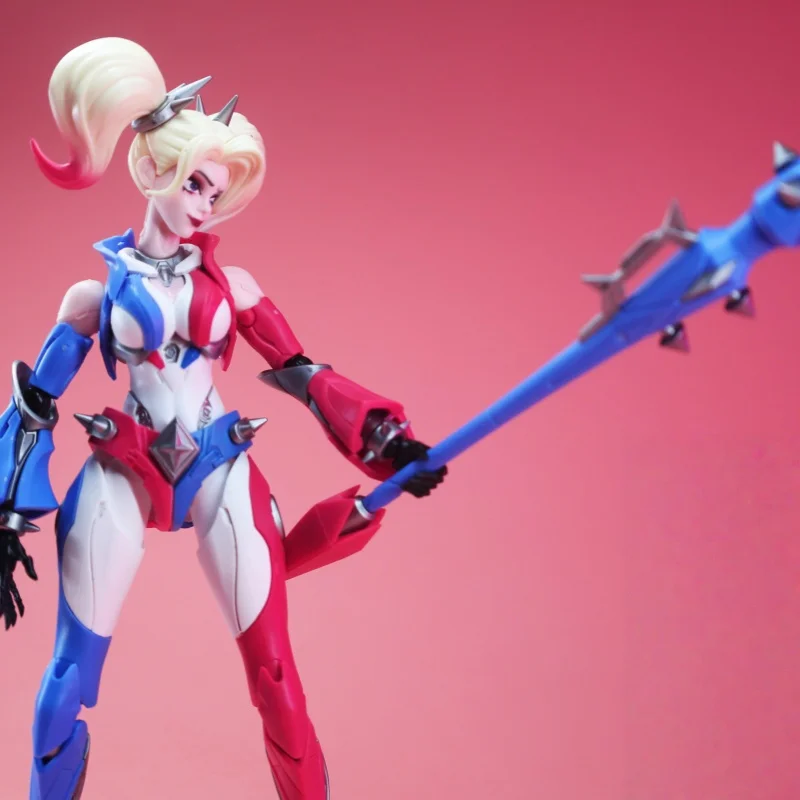 In Stock Original Blokees Champion Class Series Harley Quinn Joint Movable Figure Scale 1/12 Model Toys High Quality Model Gifts view 3