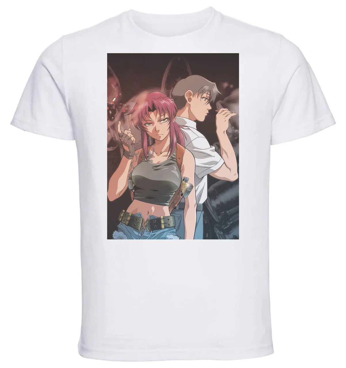 T-shirt Unisex - White - Black Lagoon A