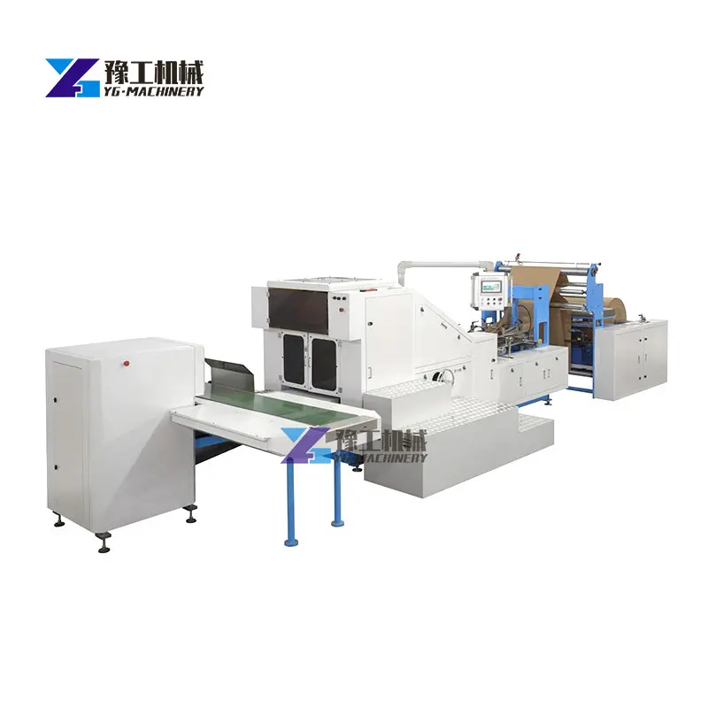 High Speed Kraft Paper Bag Making Machine Price for Making Paper Bags Automatic Food Grade Paper Bag Making Machine