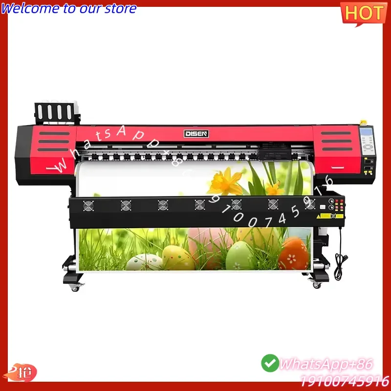 2026Hot 1.6m 1.8m Large Format Eco Solvent Printer and Plotter Cutter Vinyl Sticker All in One Printing Machine with