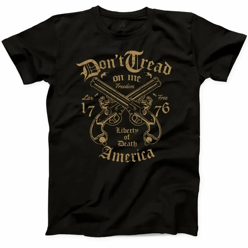 Dont Tread On Me T Shirt Freedom Gun Laws Rights Since 1776 America Liberty Tee New Fashion Summer New Design Cotton Classic