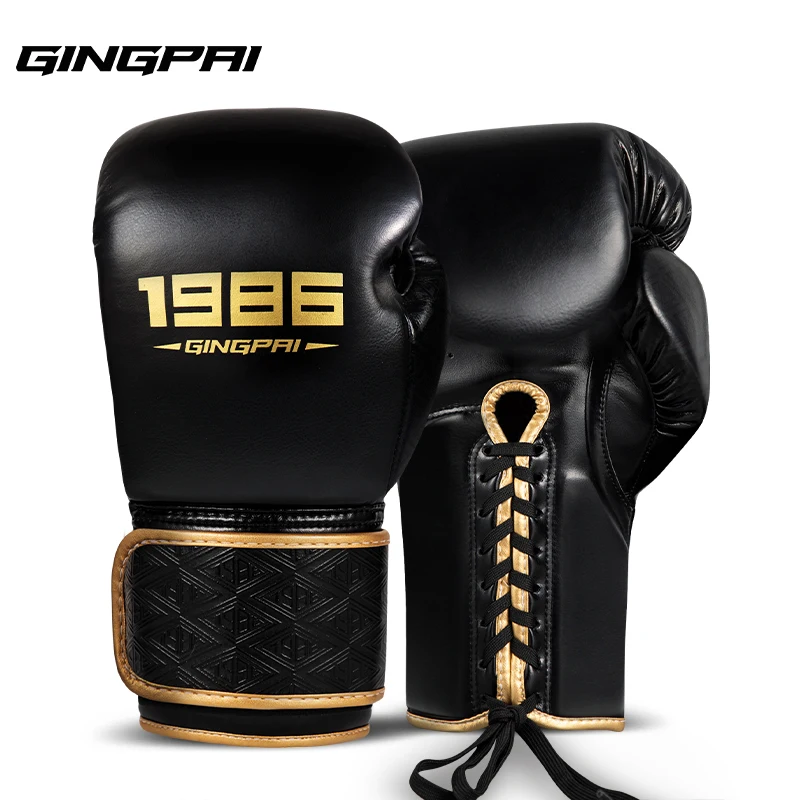 قفازات ملاكمة 8/10/12/14 أونصة PU Muay Thai MMA مهنة كيك بوكسينغ للبالغين/الأطفال قفازات تدريب كيس الرمل معدات احترافية