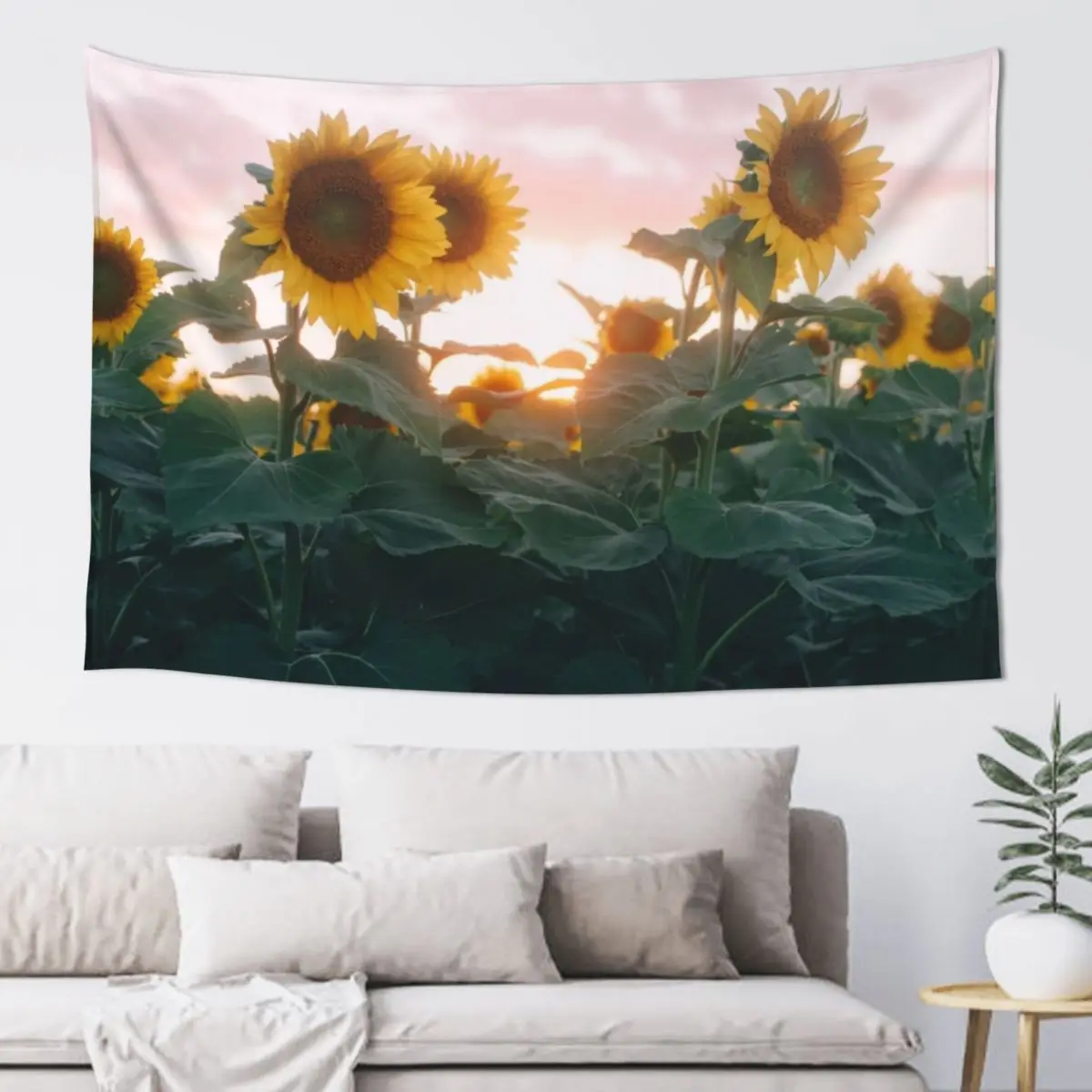 

Sunflower Sunset Tapestry On The Wall Wall Decor Room Decorations Room Aesthetic Decor Tapestry