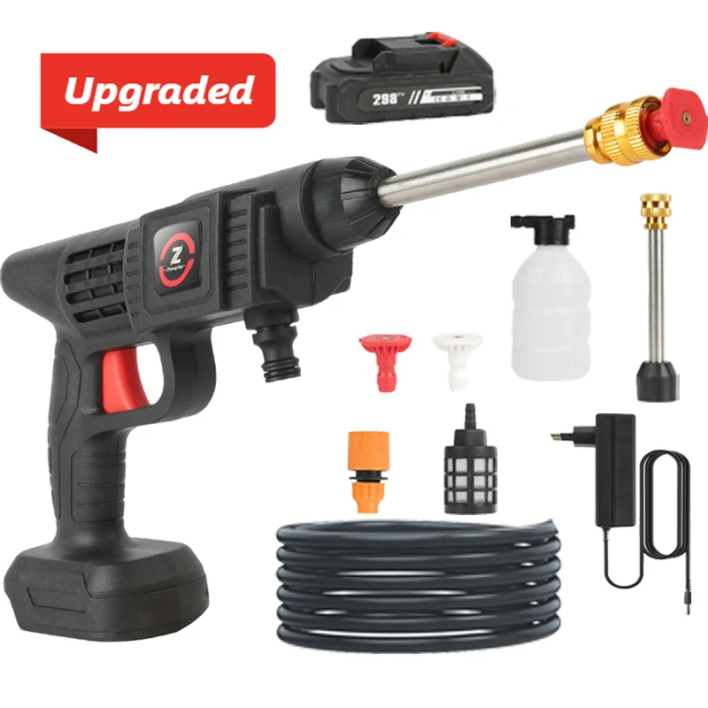 Universal 21V Cordless Hochdruck Waschmaschine Haushalt Protable Wasser Pistole für Pflanzen Bewässerung Garten Reinigung Auto Waschen